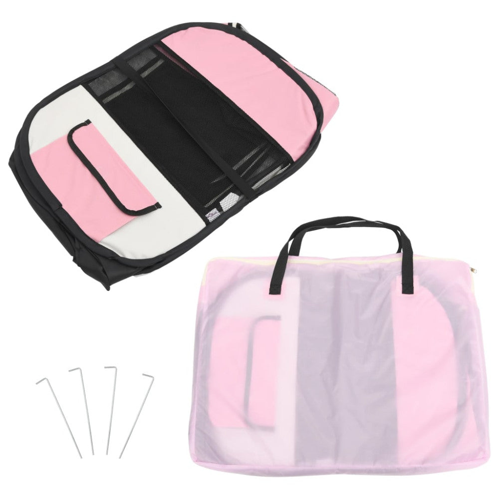 vidaXL Foldable Dog Yard with Carrying Case