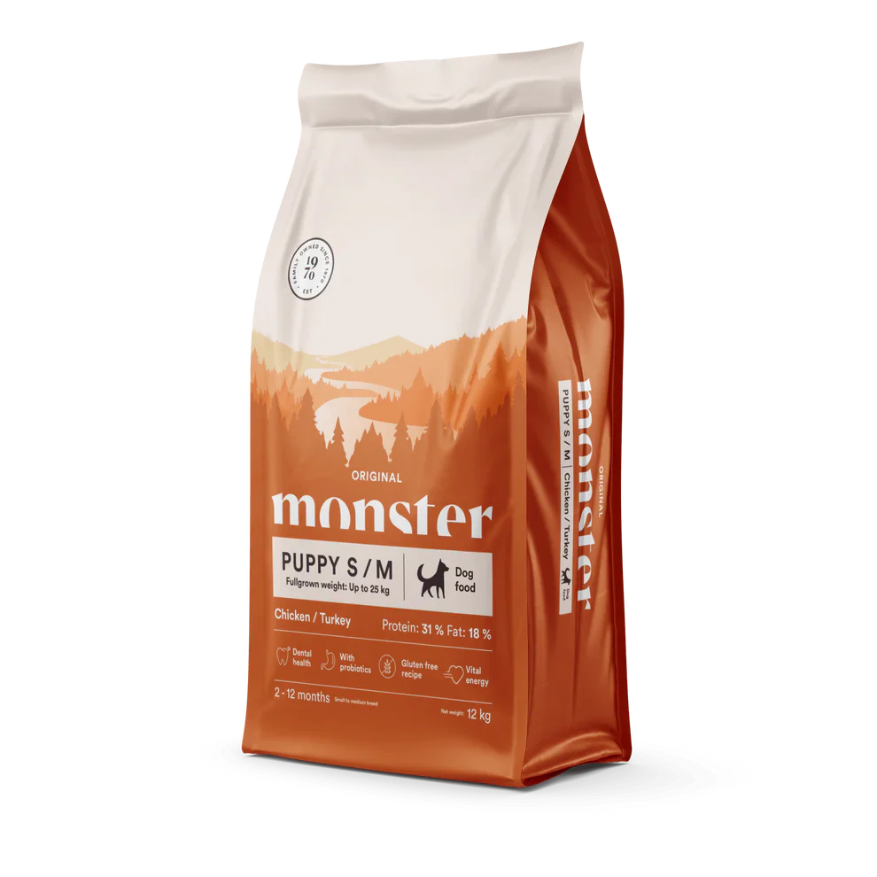 Monster Original Puppy Small/Medium Chicken & Turkey