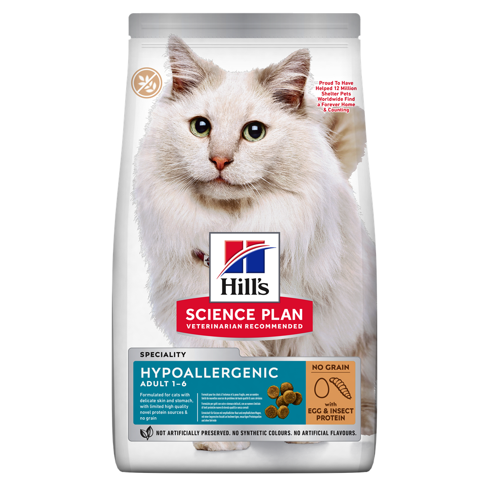 Hill's Science Plan Cat Adult Hypoallergenic Egg & Insect