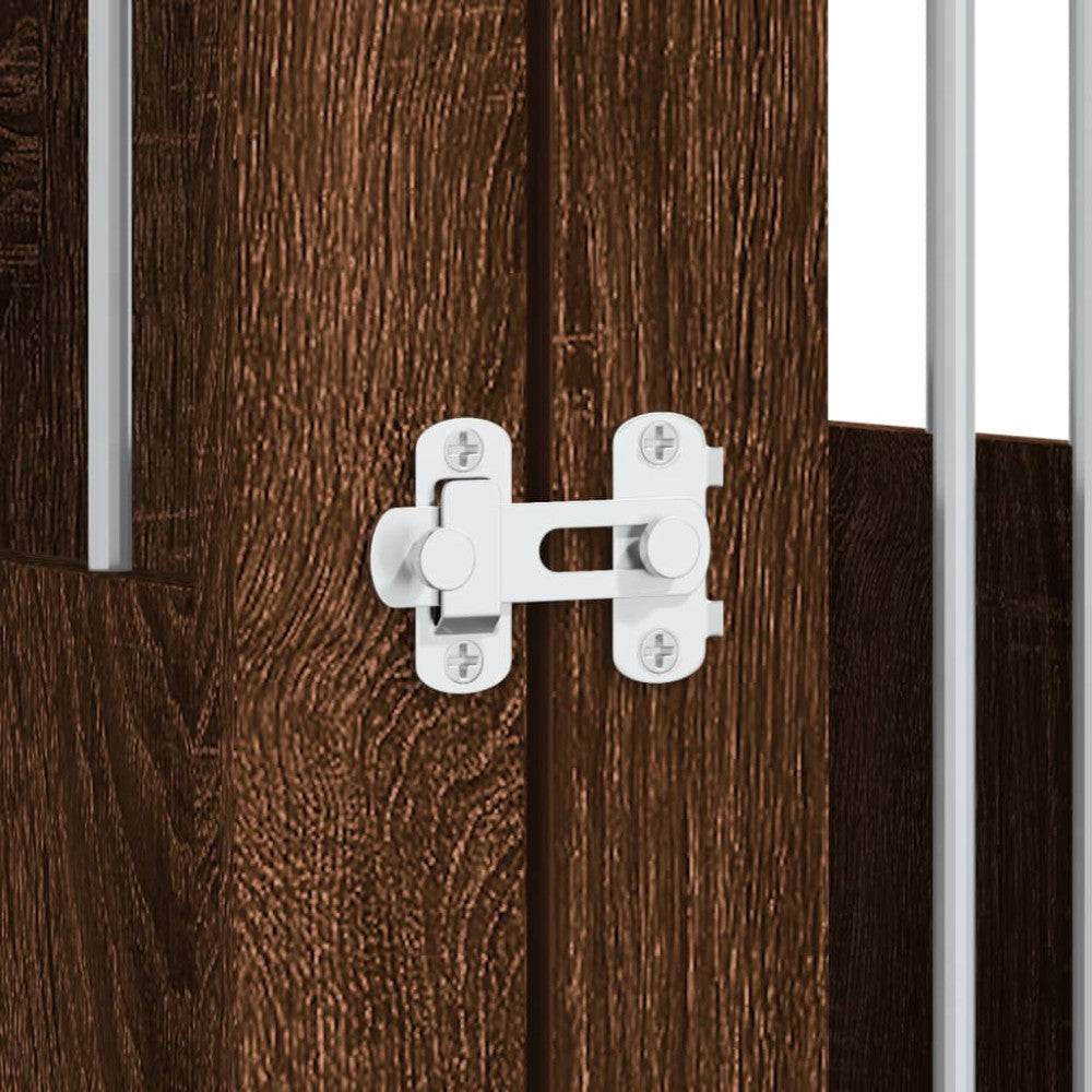 vidaXL Dog crate brown oak 64.5x80x71 engineered wood
