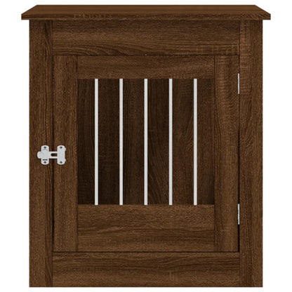 vidaXL Dog crate brown oak 64.5x80x71 engineered wood