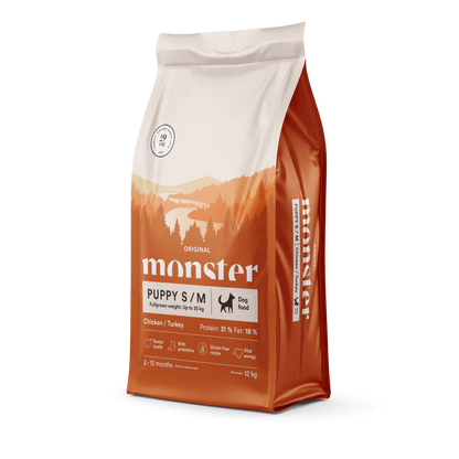Monster Original Puppy Small/Medium Chicken & Turkey