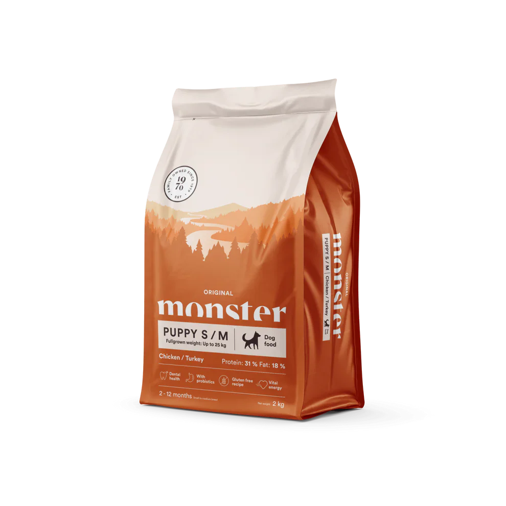 Monster Original Puppy Small/Medium Chicken & Turkey