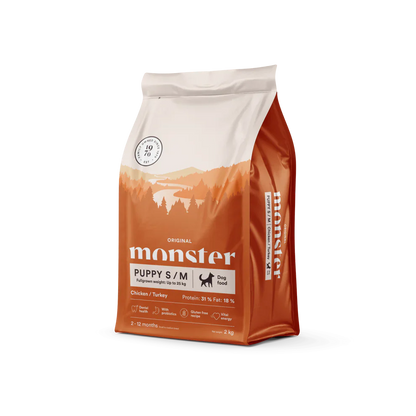 Monster Original Puppy Small/Medium Chicken & Turkey
