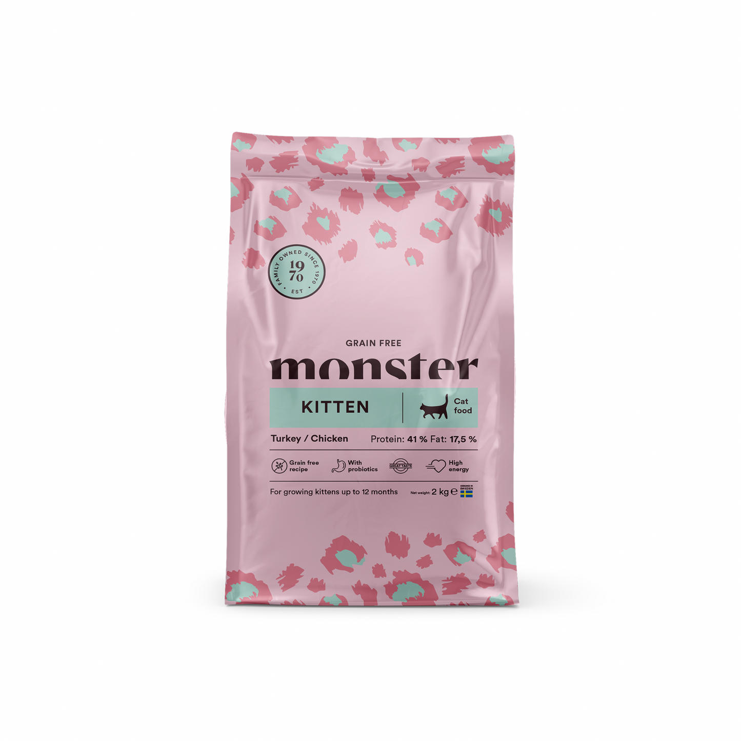 Monster Grain Free Chicken & Turkey Kitten 2kg