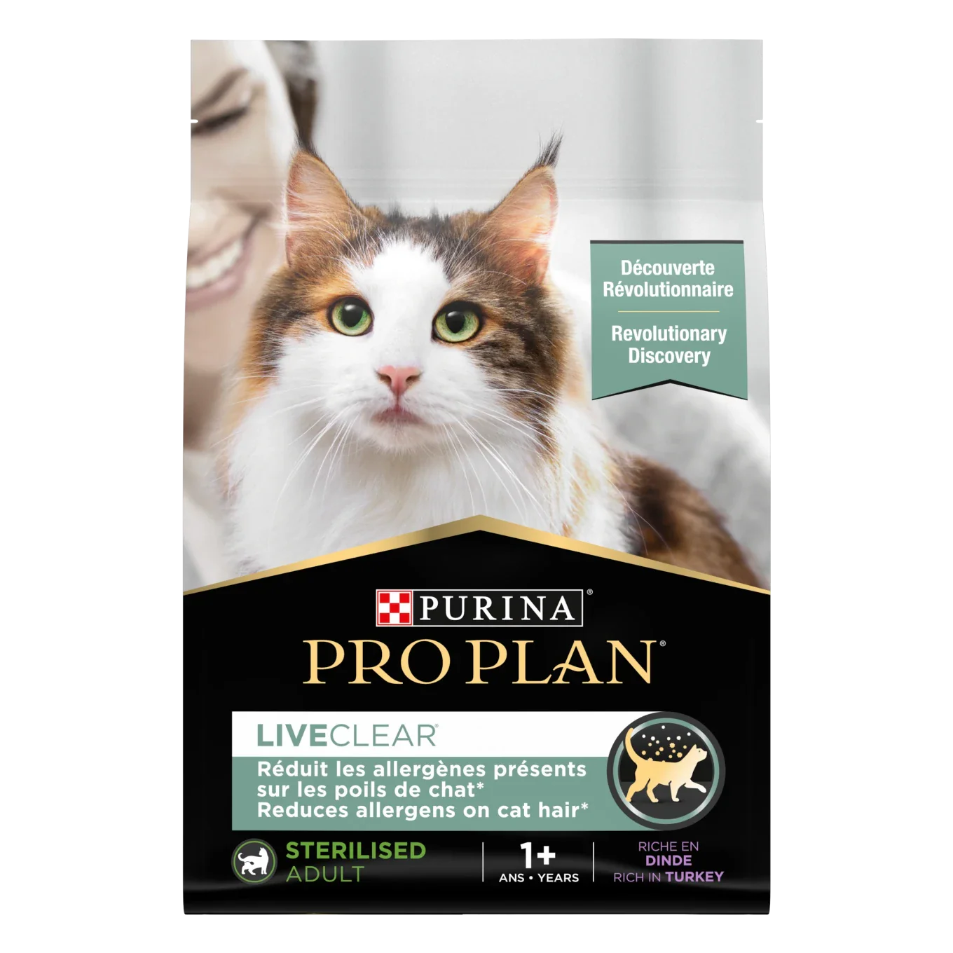 Pro Plan Liveclear Sterilised Adult Turkey Cat Food 1.4kg