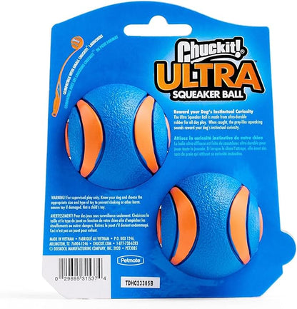 Chuckit! Ultra Squeaker Ball Medium 2-pack