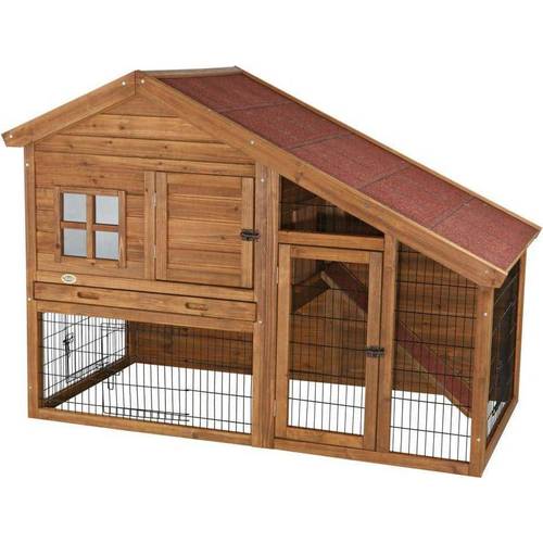 Trixie Natura Hutch with Outdoor Run 151x107x80cm